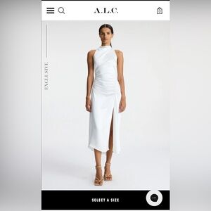 A.L.C. Inez Silk Midi Dress